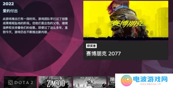 Steam2022年度大奖名单